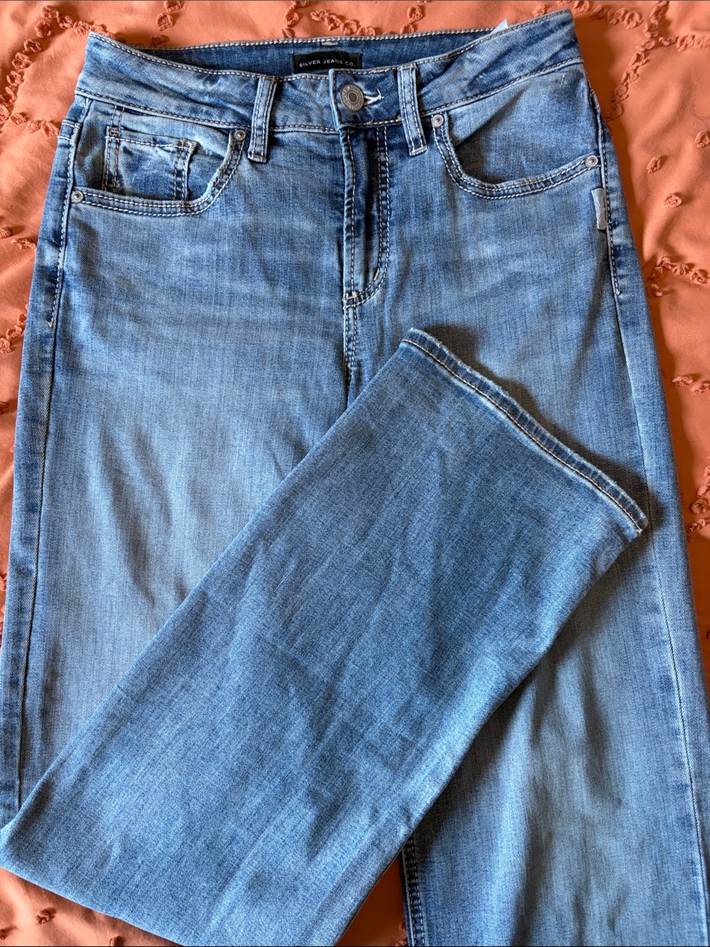 Silver Jeans Classic Light Blue Straight Leg Women's Jeans